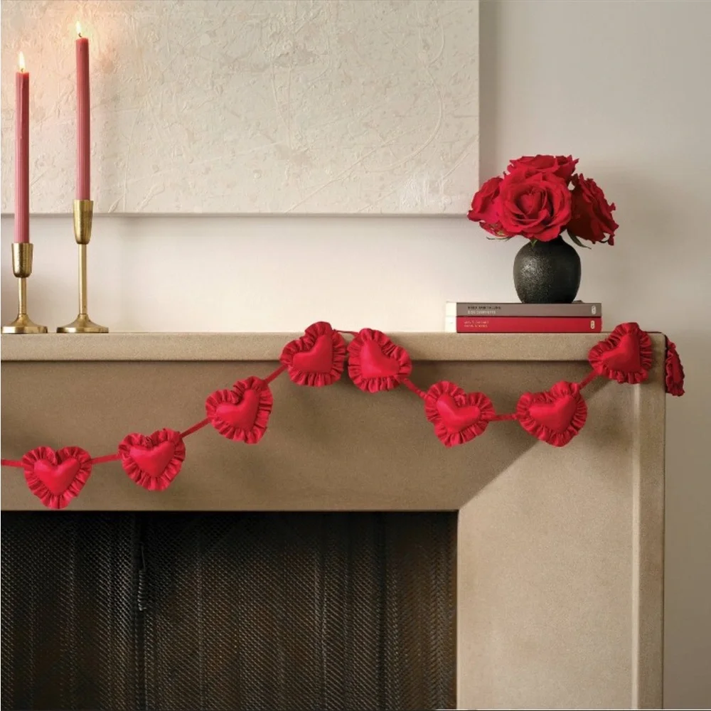 Valentine's Day Red Heart Garland - Threshold™